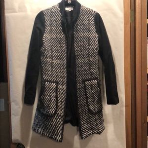 Anthropologie navy blue wool jacket